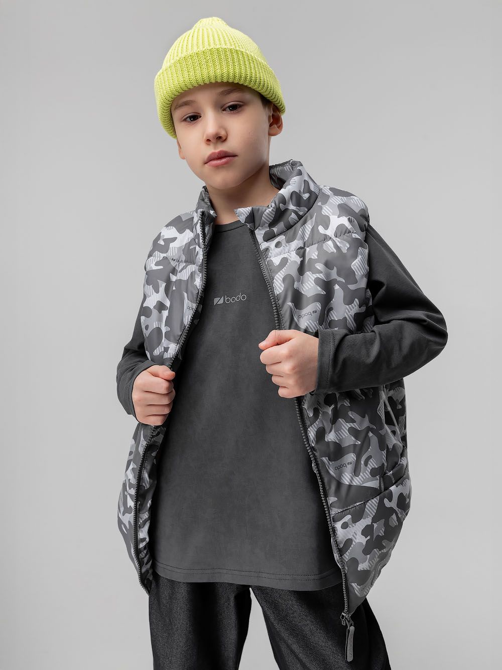 Жилет с принтом - фото 1