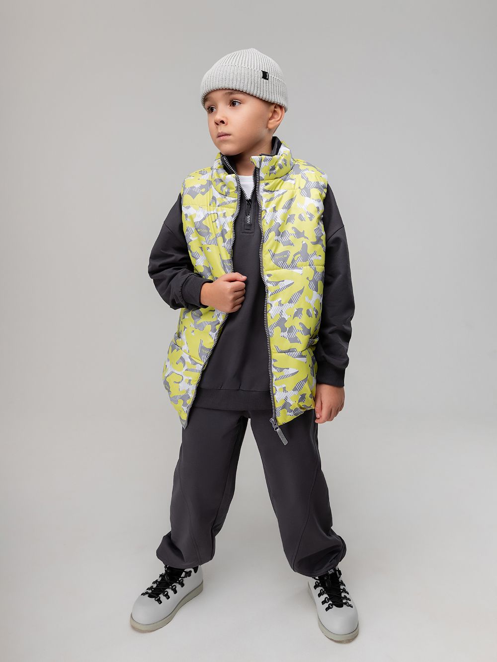 Жилет с принтом - фото 4