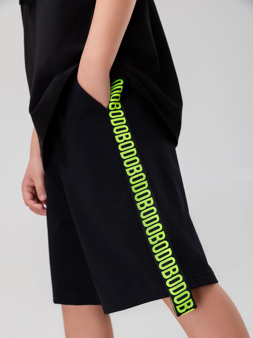 Шорты с брендированной лентой - фото 5