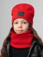 Комплект (шапка, снуд) с ПВХ нашивкой