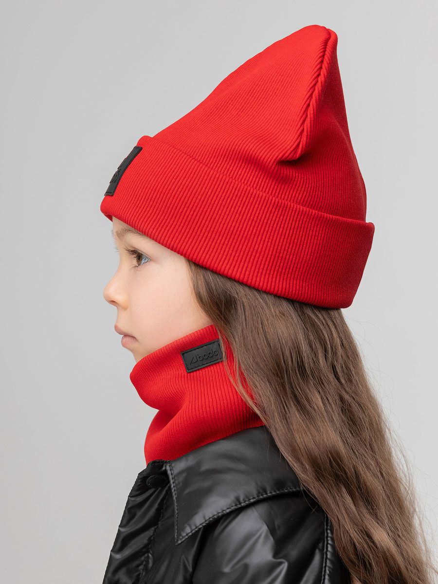 Комплект (шапка, снуд) с ПВХ нашивкой - фото 4