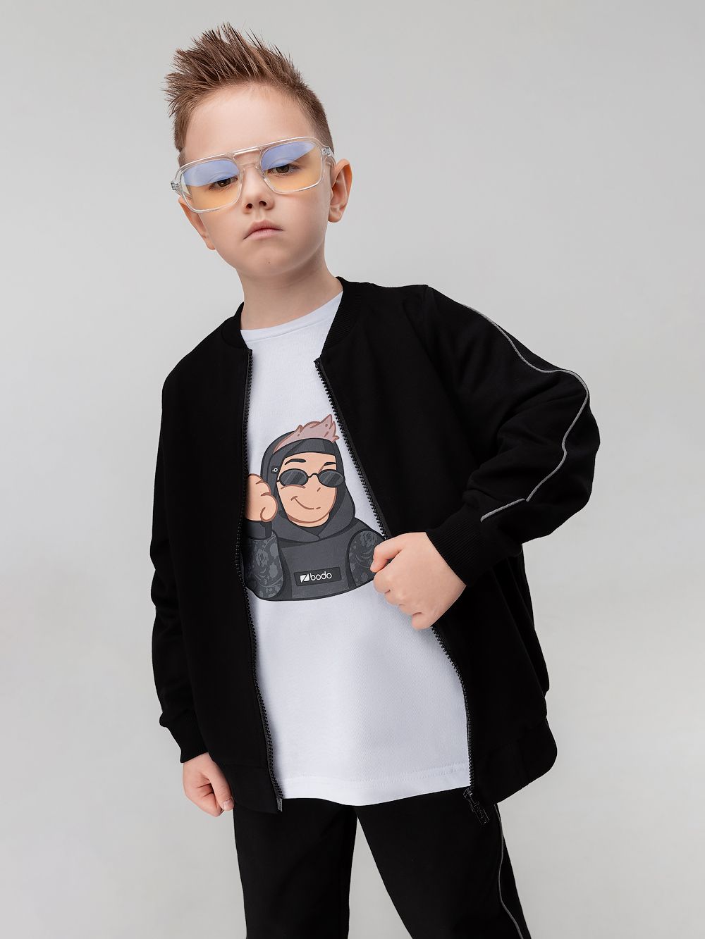 Костюм с декоративным кантом - фото 4