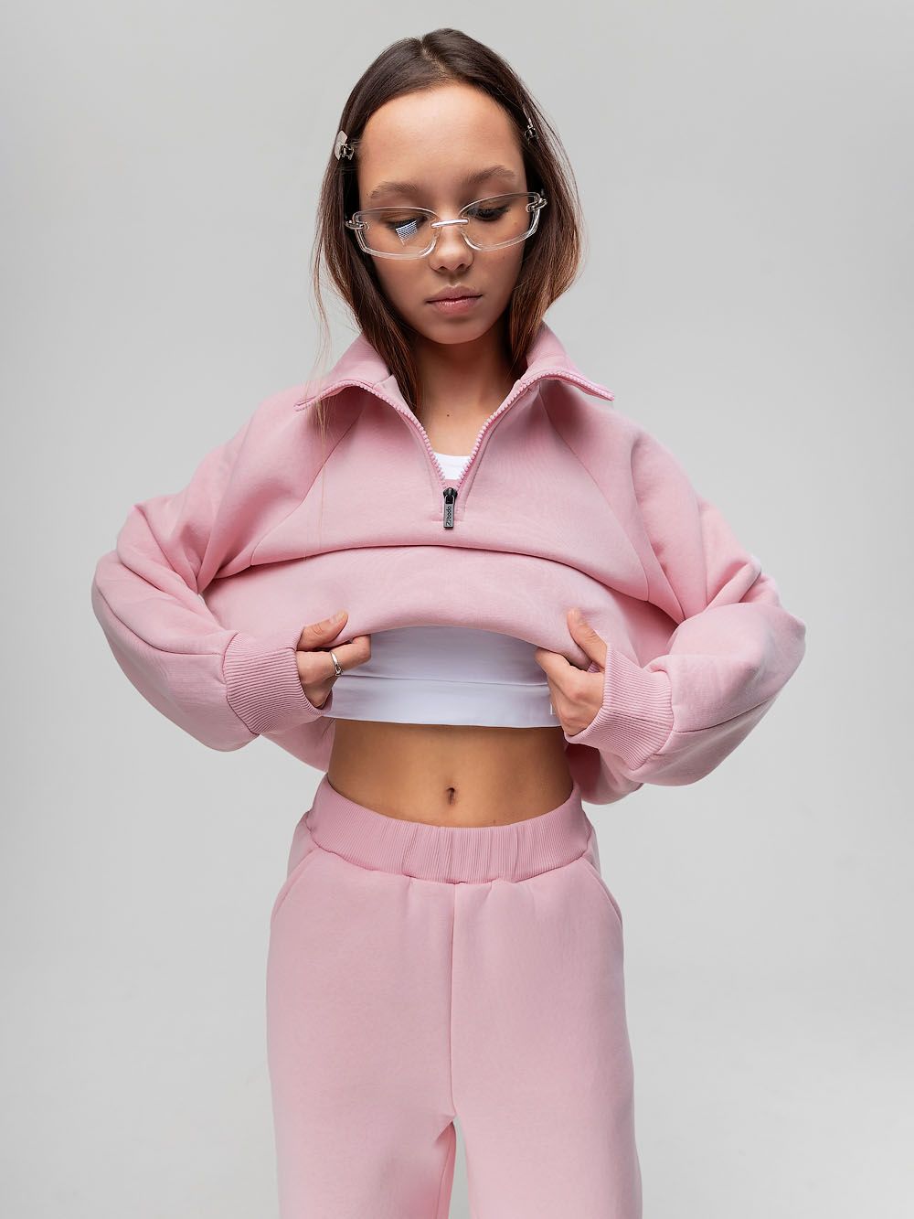 Костюм на полузамке с начёсом - фото 4