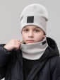 Комплект (шапка, снуд) с ПВХ нашивкой
