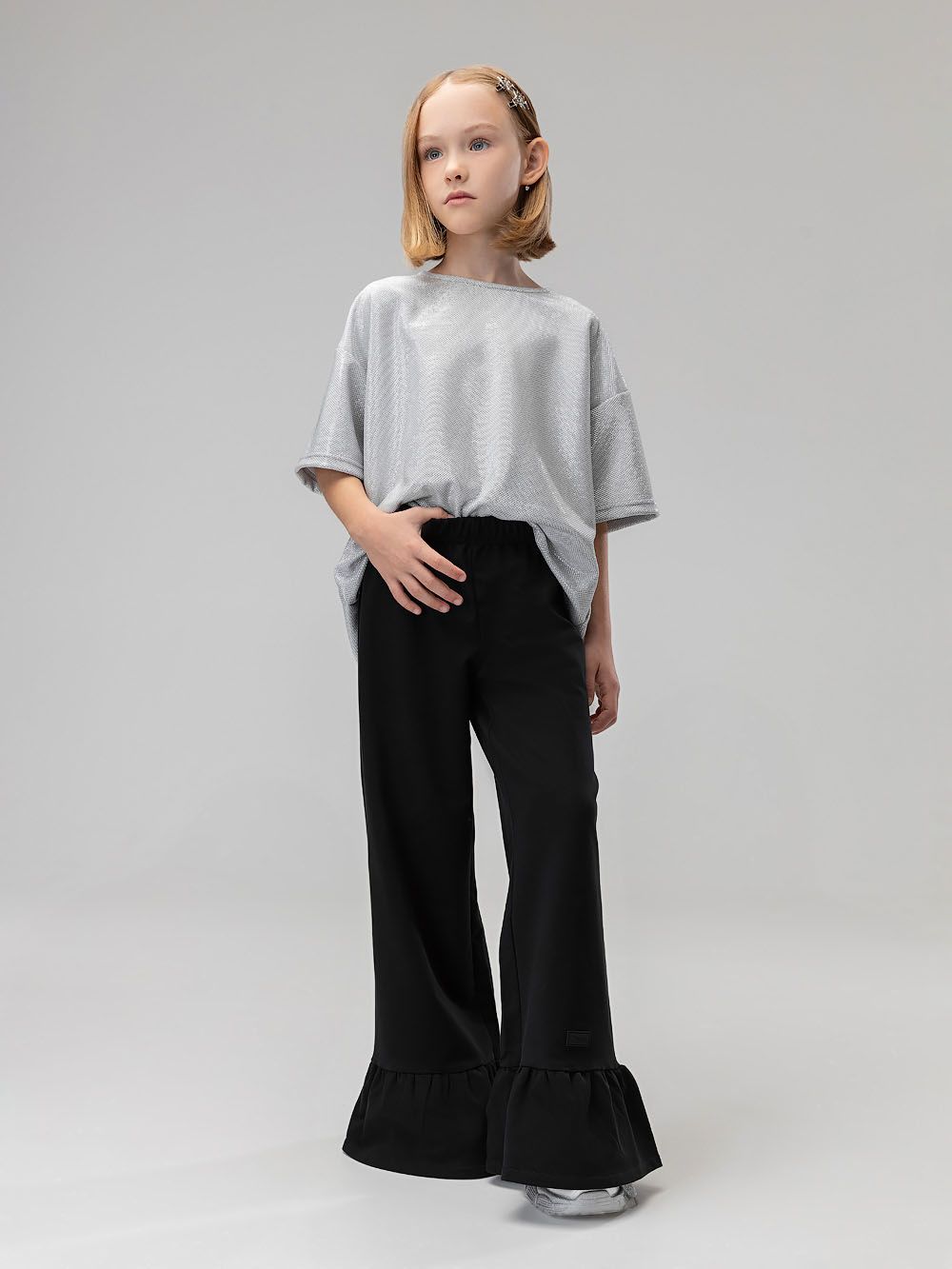 Костюм с блестящей футболкой - фото 8