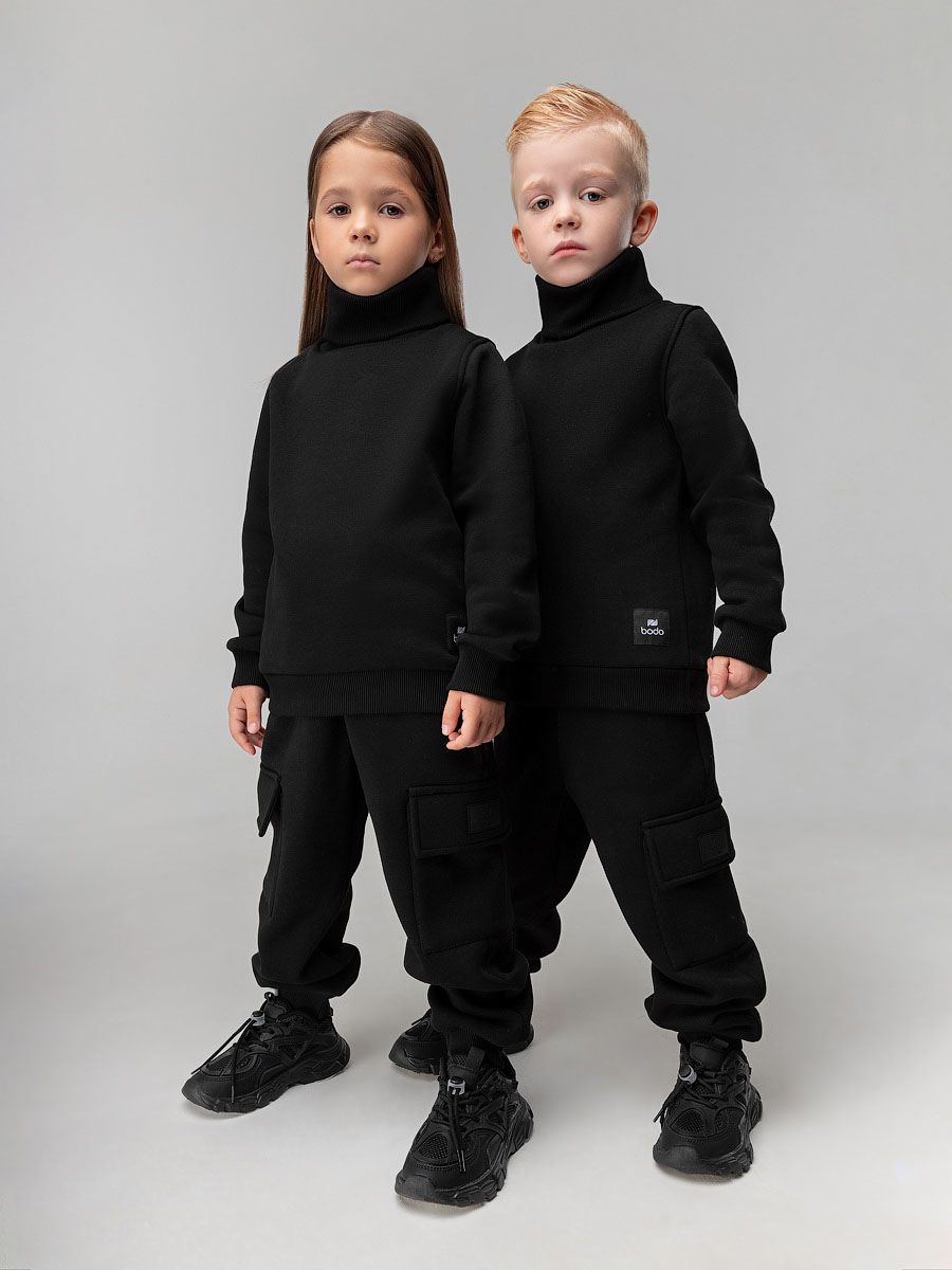 Брюки теплые с карманами - фото 2