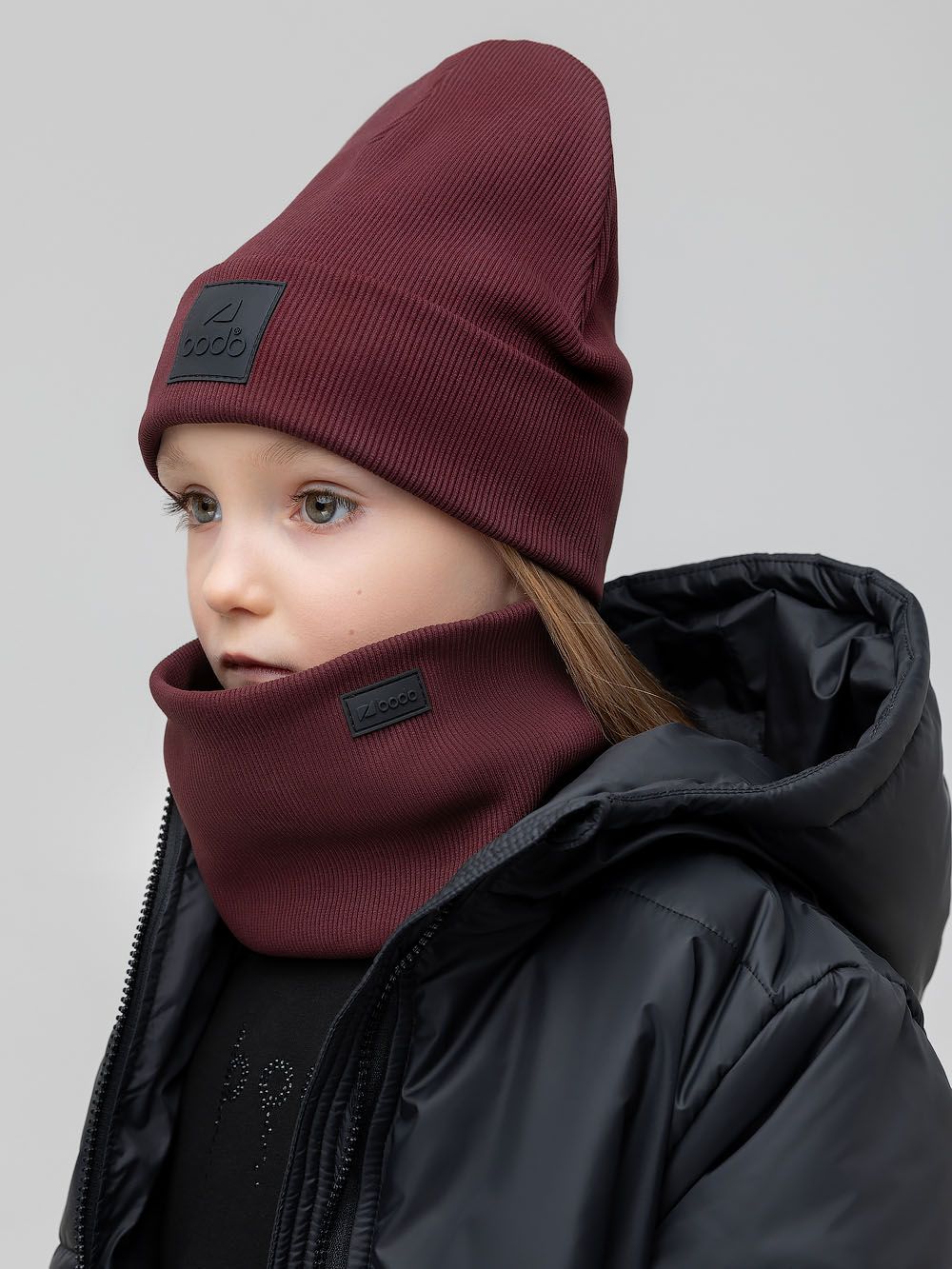 Комплект (шапка, снуд) с ПВХ нашивкой - фото 2