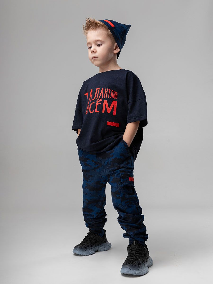 Брюки с одним накладным карманом - фото 1