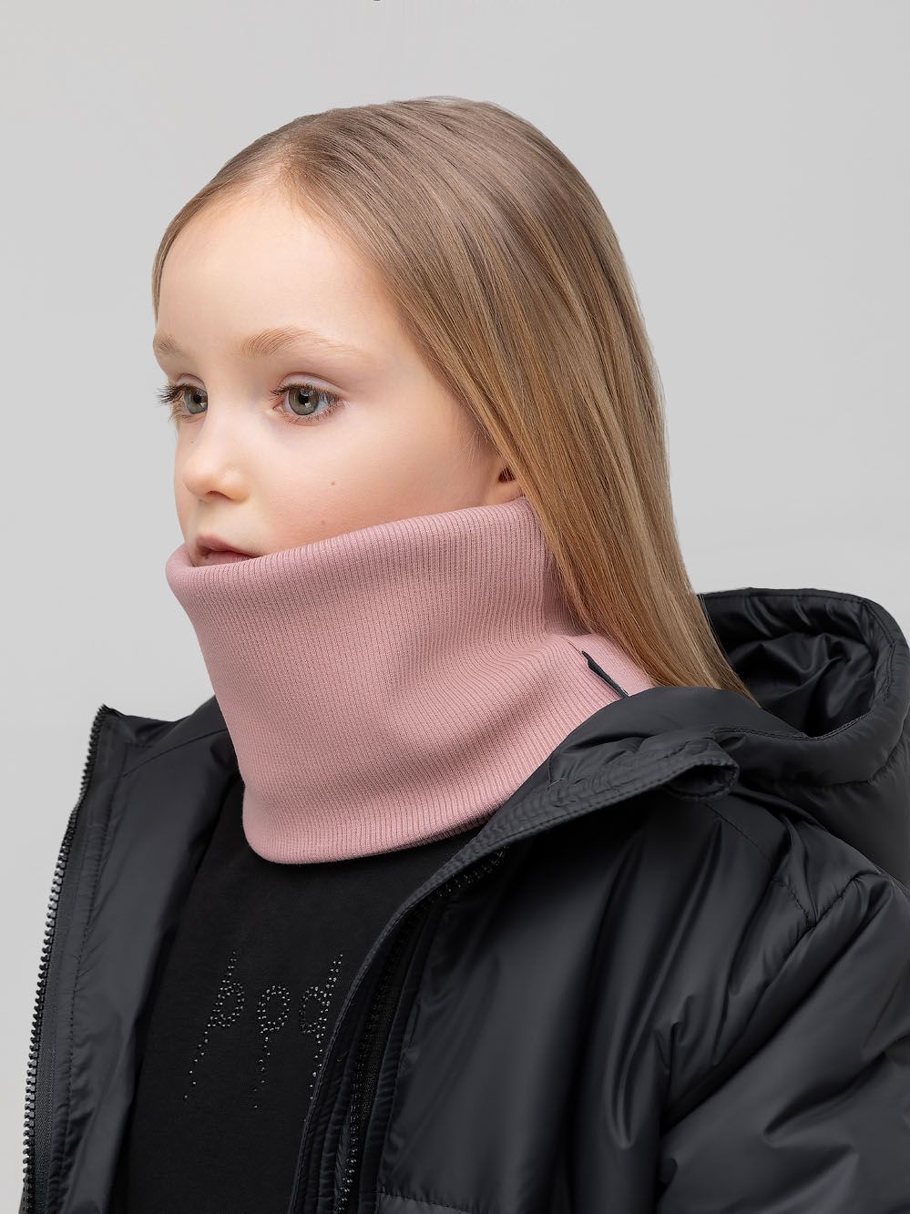 Шарф (Снуд) в рубчик - фото 2