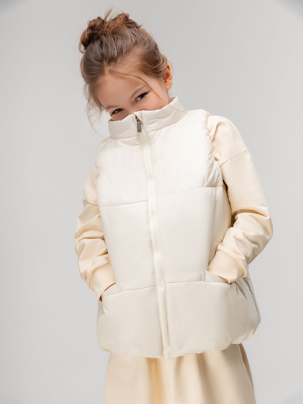 Жилет дутый утеплённый - фото 1