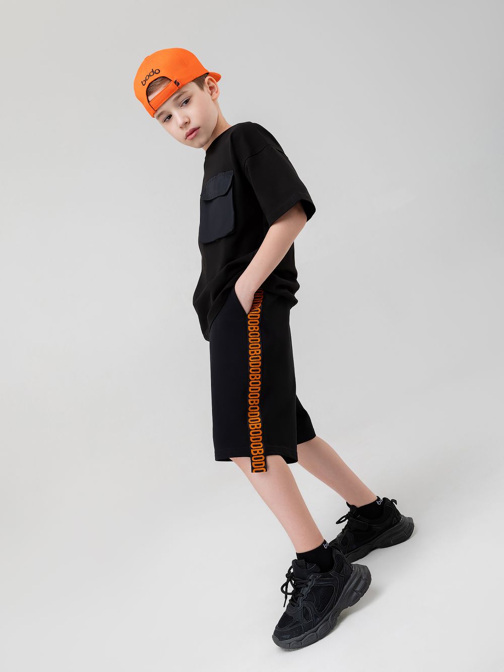 Шорты с брендированной лентой - фото 1