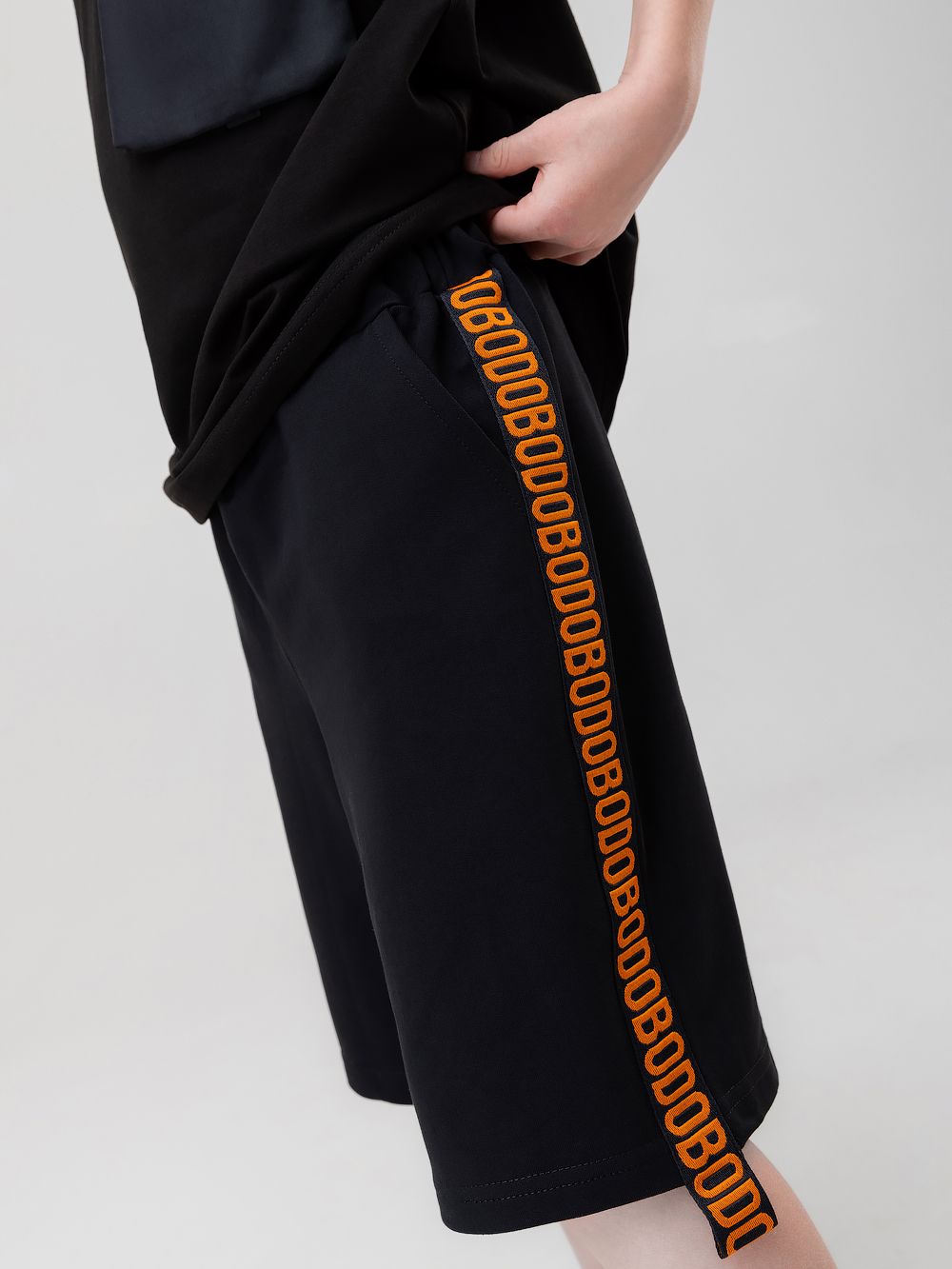 Шорты с брендированной лентой - фото 5