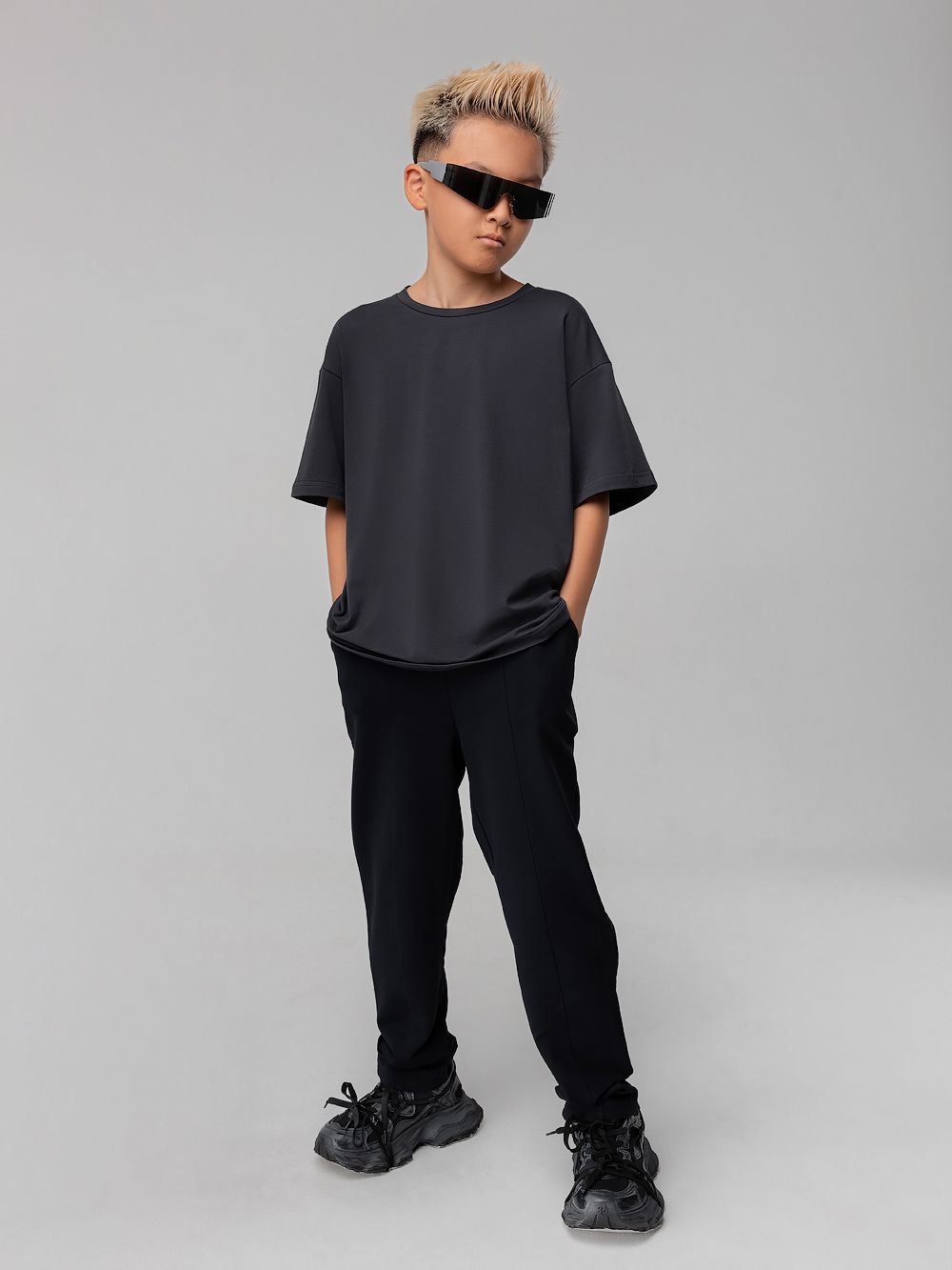 Зауженные брюки с отстрочками Зауженные брюки с отстрочками - фото 3