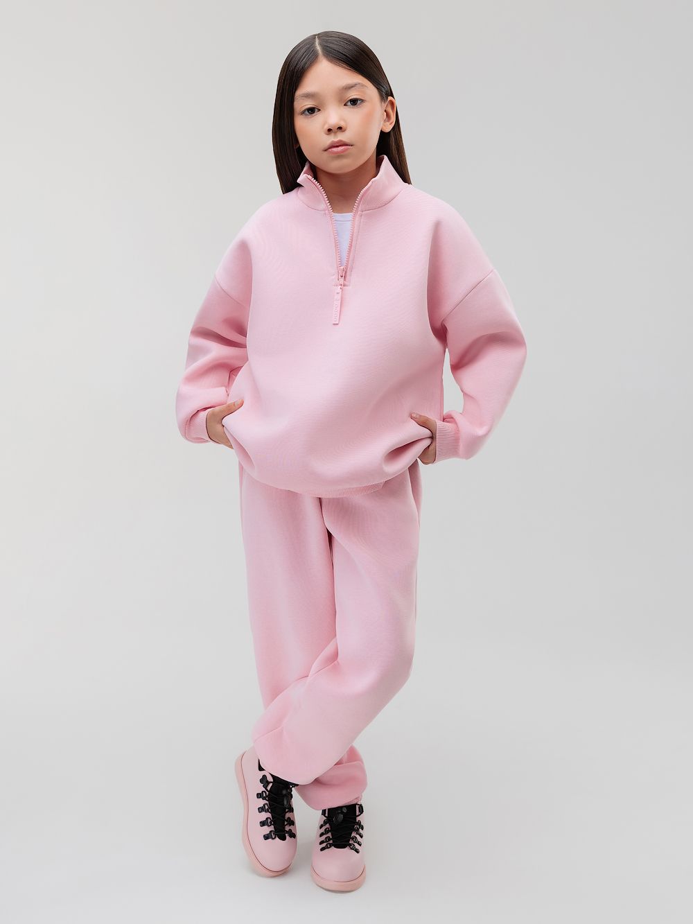 Костюм на полузамке с начёсом - фото 1