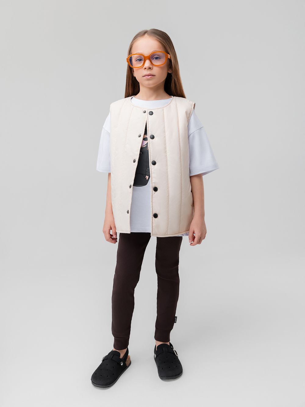 Леггинсы в рубчик - фото 1