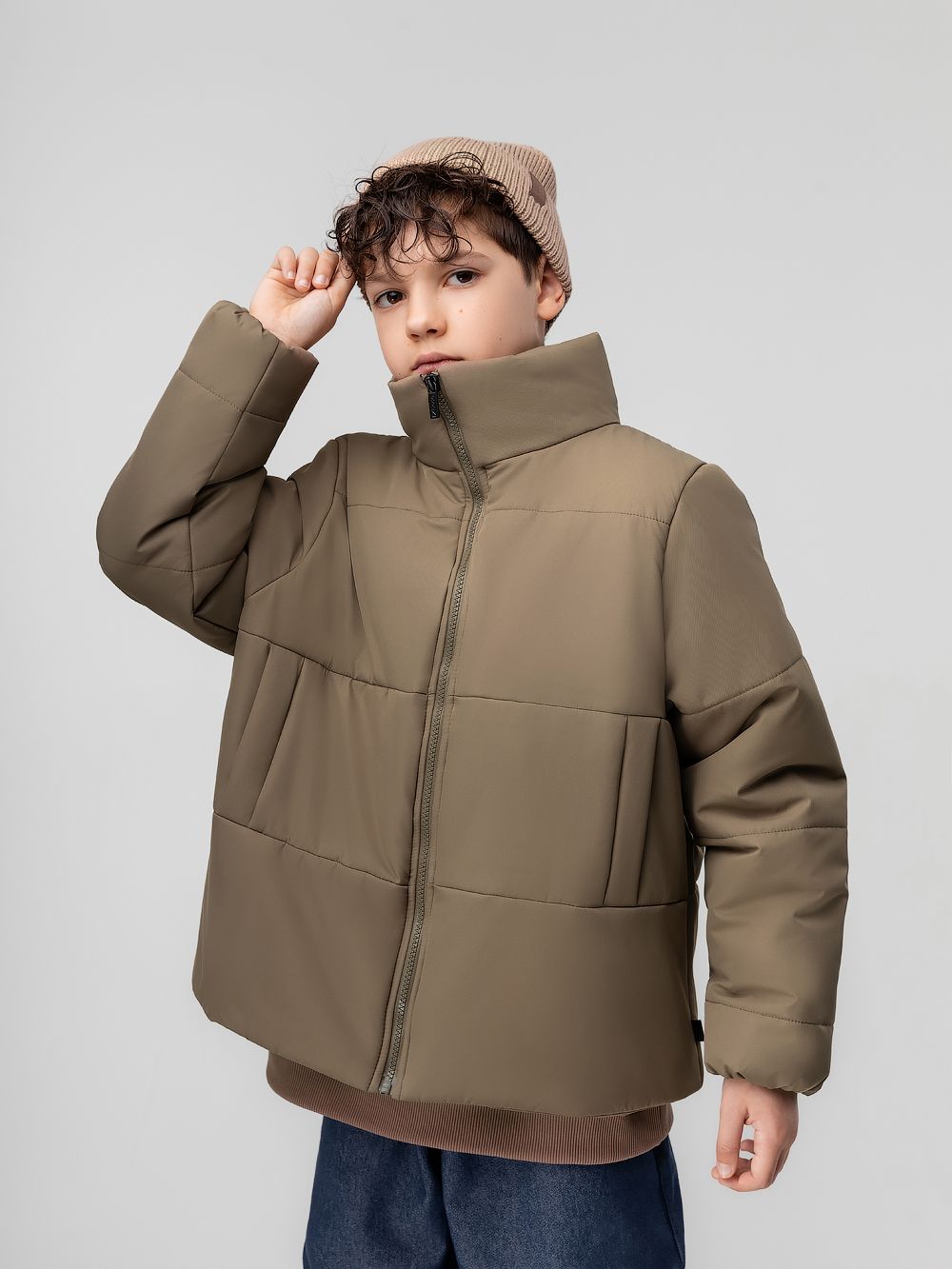 Куртка с воротником стойкой - фото 4