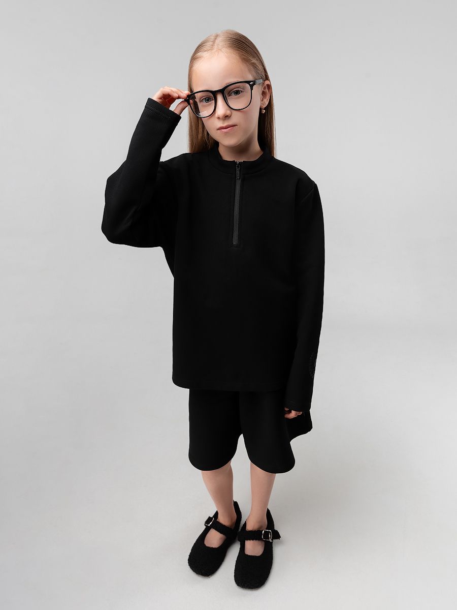 Лонгслив пике с короткой молнией - фото 5