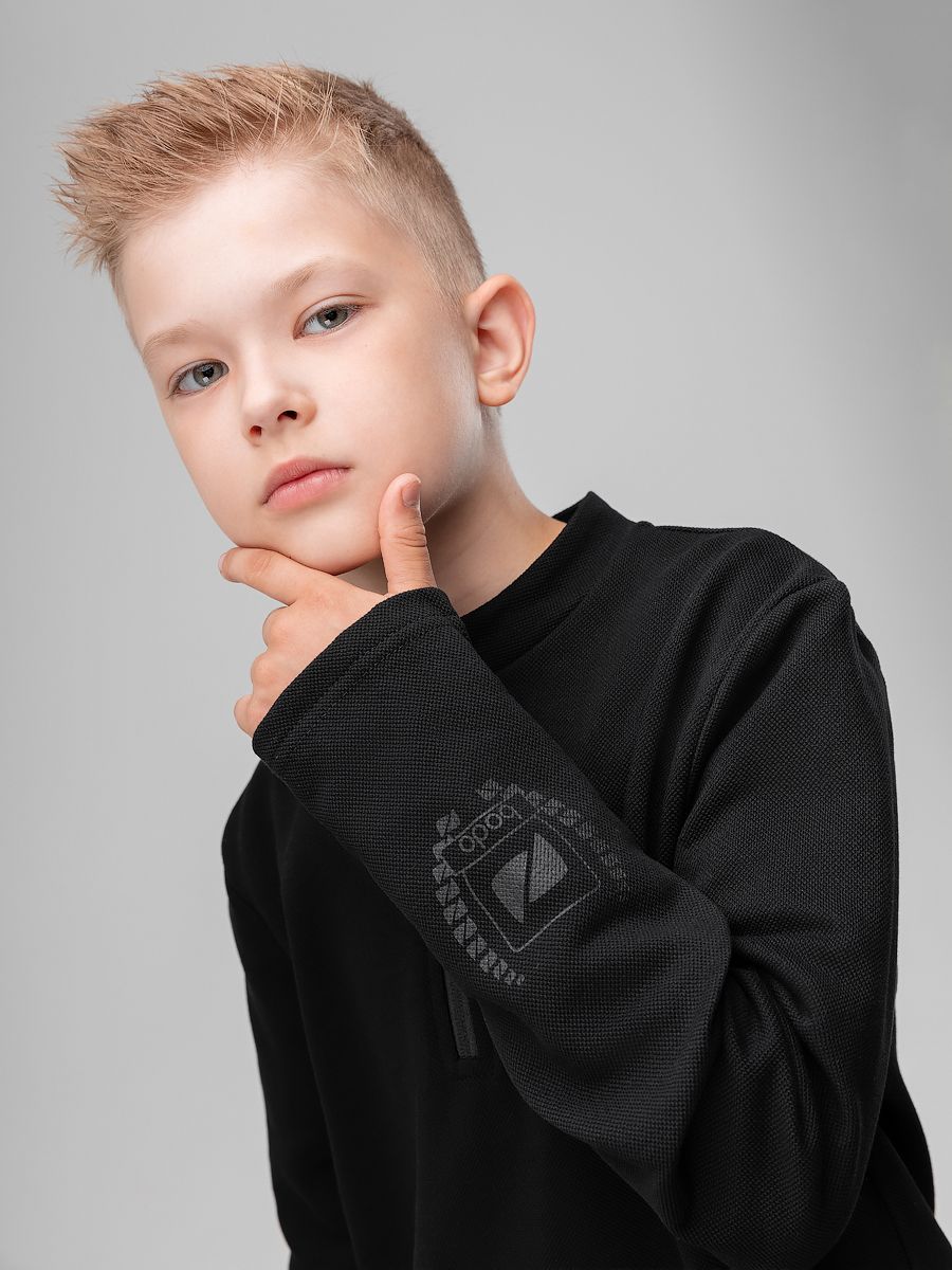 Лонгслив пике с короткой молнией - фото 7