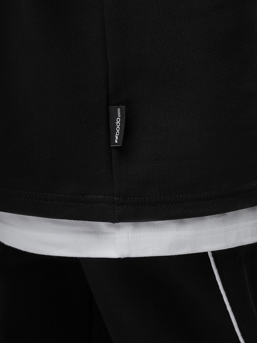 Лонгслив пике с короткой молнией - фото 8