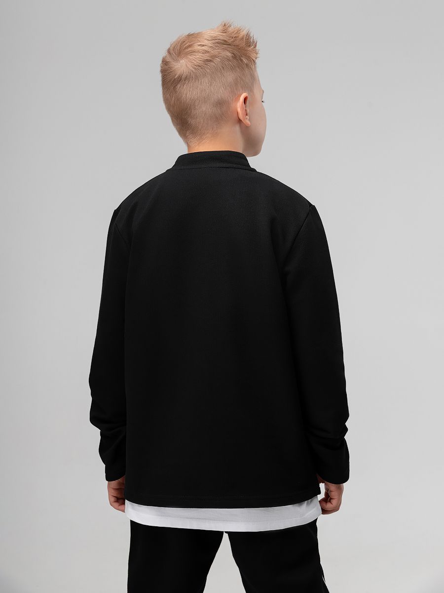 Лонгслив пике с короткой молнией - фото 9