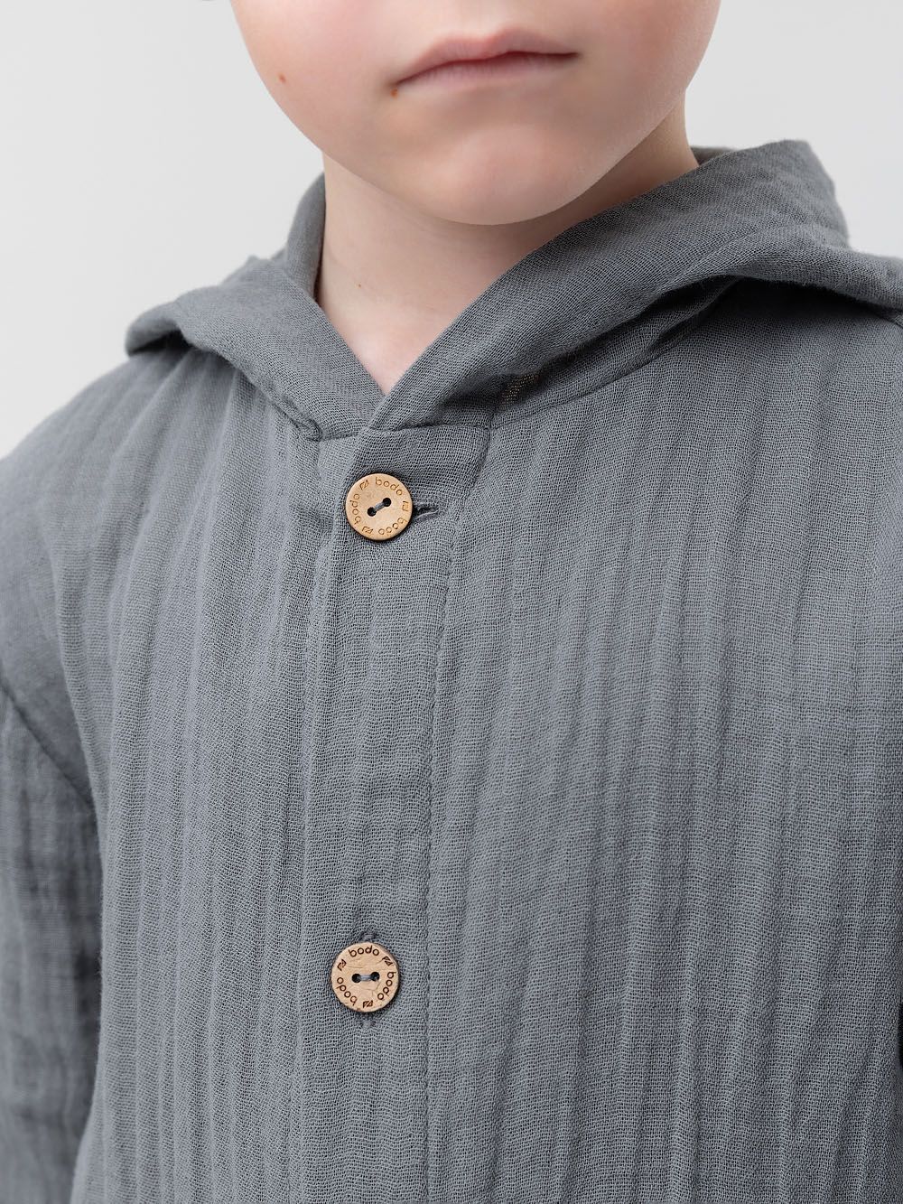 Костюм с капюшоном муслиновый - фото 5