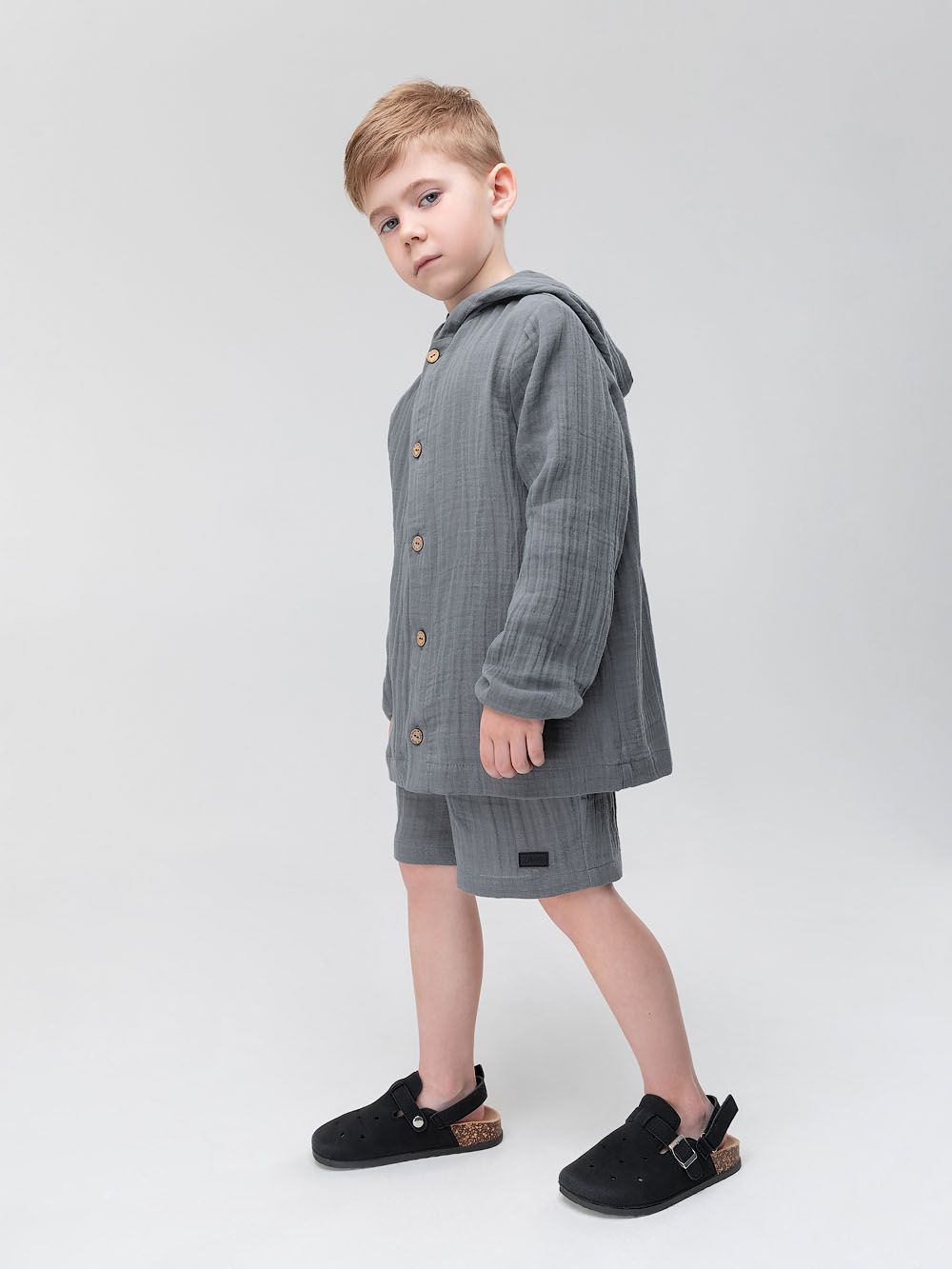 Костюм с капюшоном муслиновый - фото 6