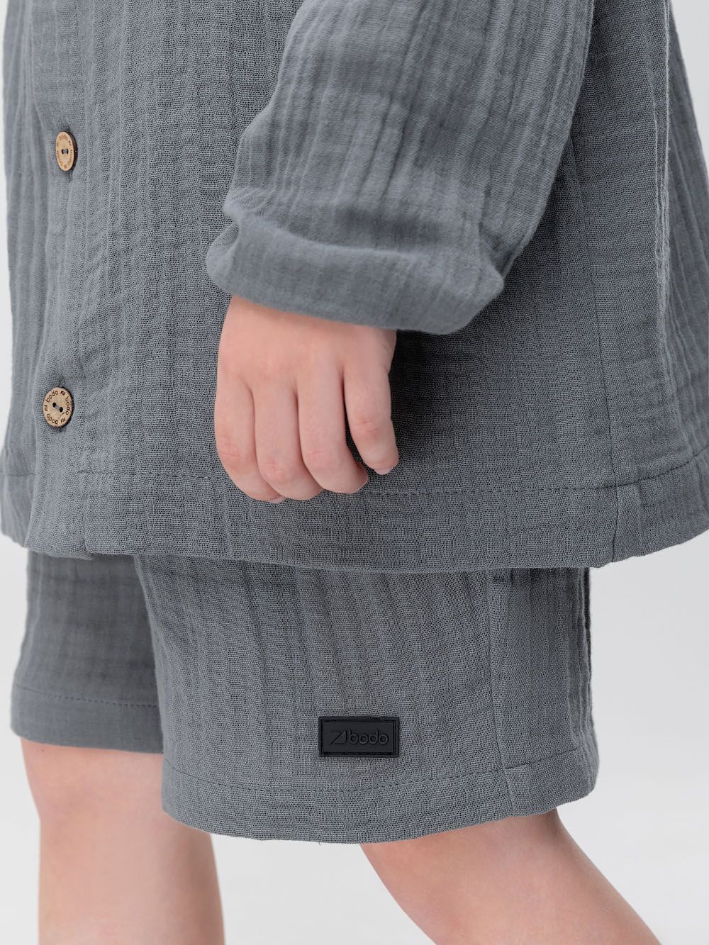 Костюм с капюшоном муслиновый - фото 7