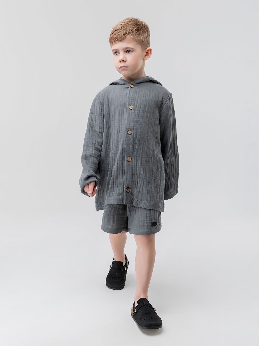 Костюм с капюшоном муслиновый - фото 1