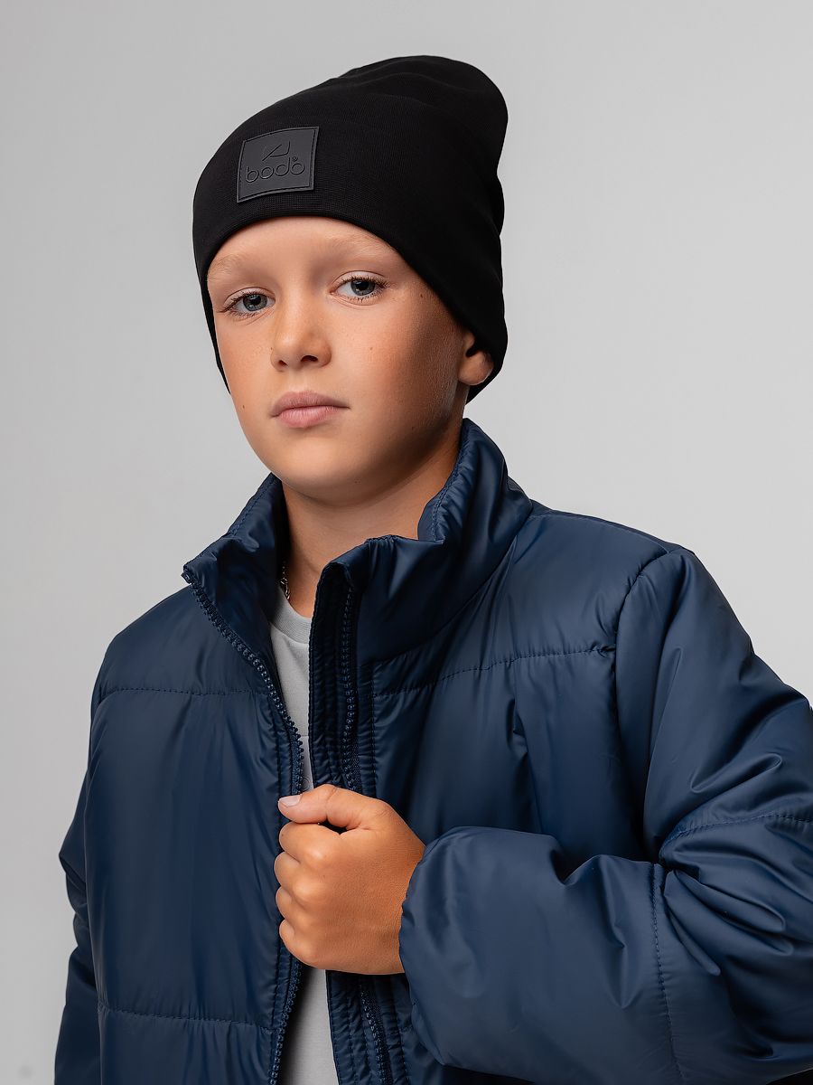 Шапка двойная с отворотом - фото 1