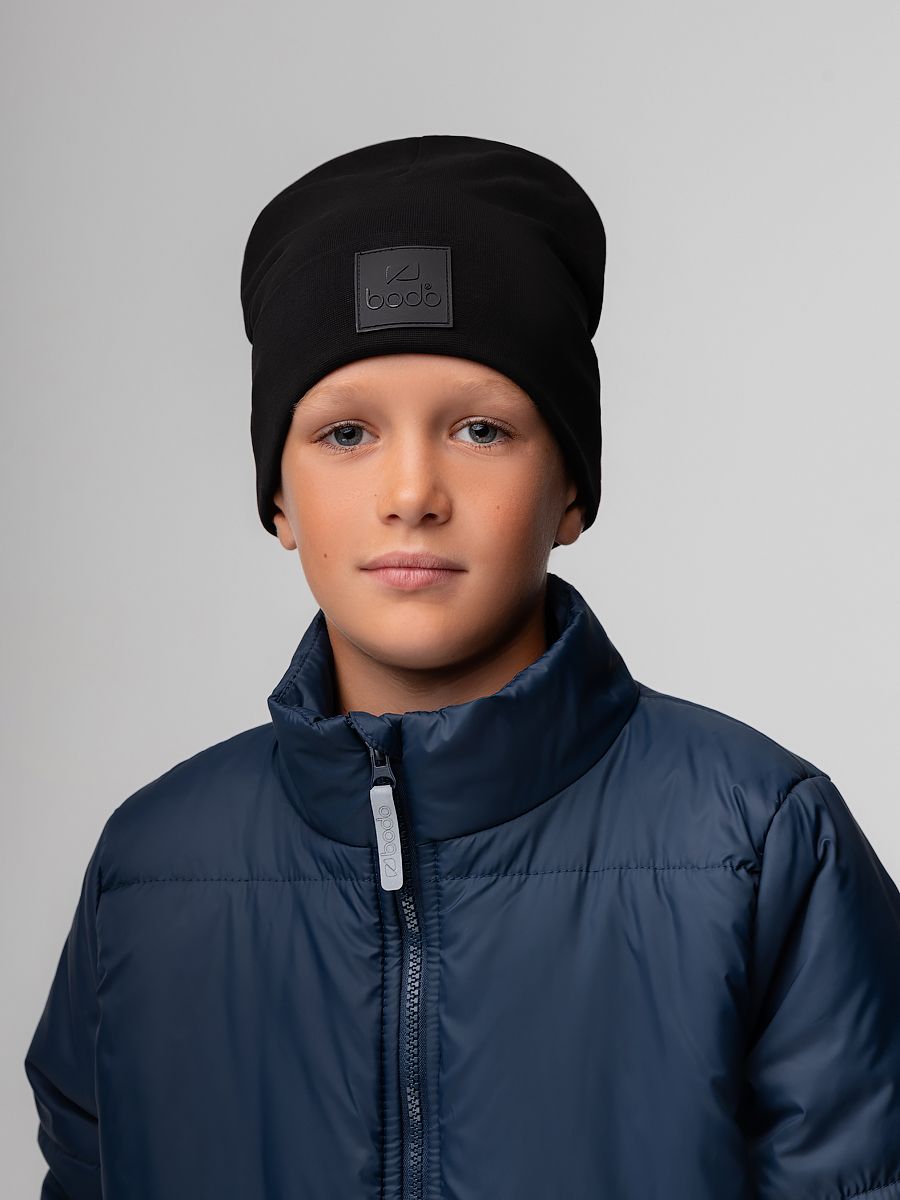 Шапка двойная с отворотом - фото 5