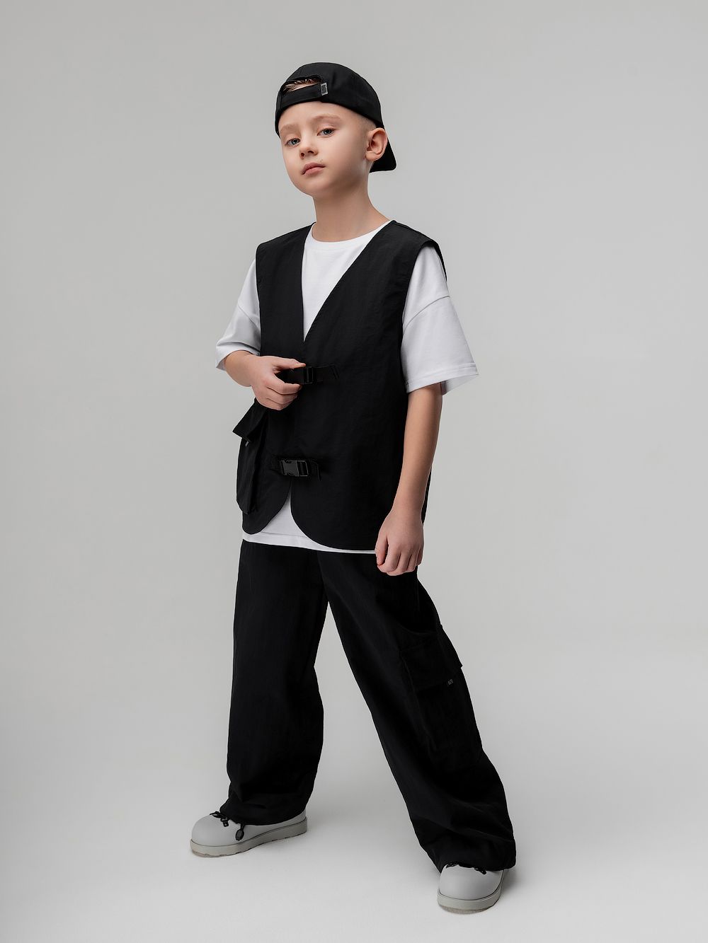 Костюм с жилетом на застежке - фото 1