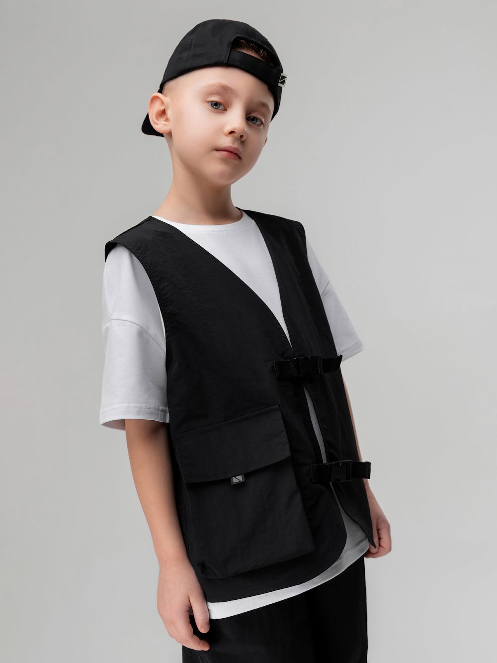 Костюм с жилетом на застежке - фото 6