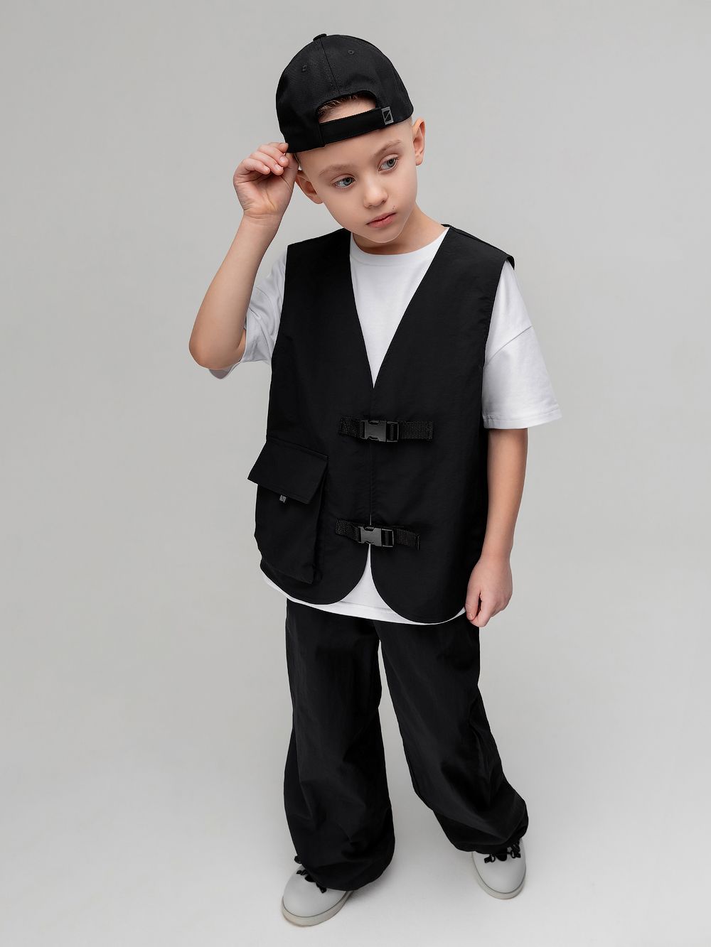 Костюм с жилетом на застежке - фото 13