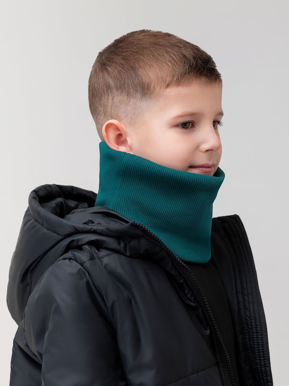 Шарф (Снуд) в рубчик - фото 2