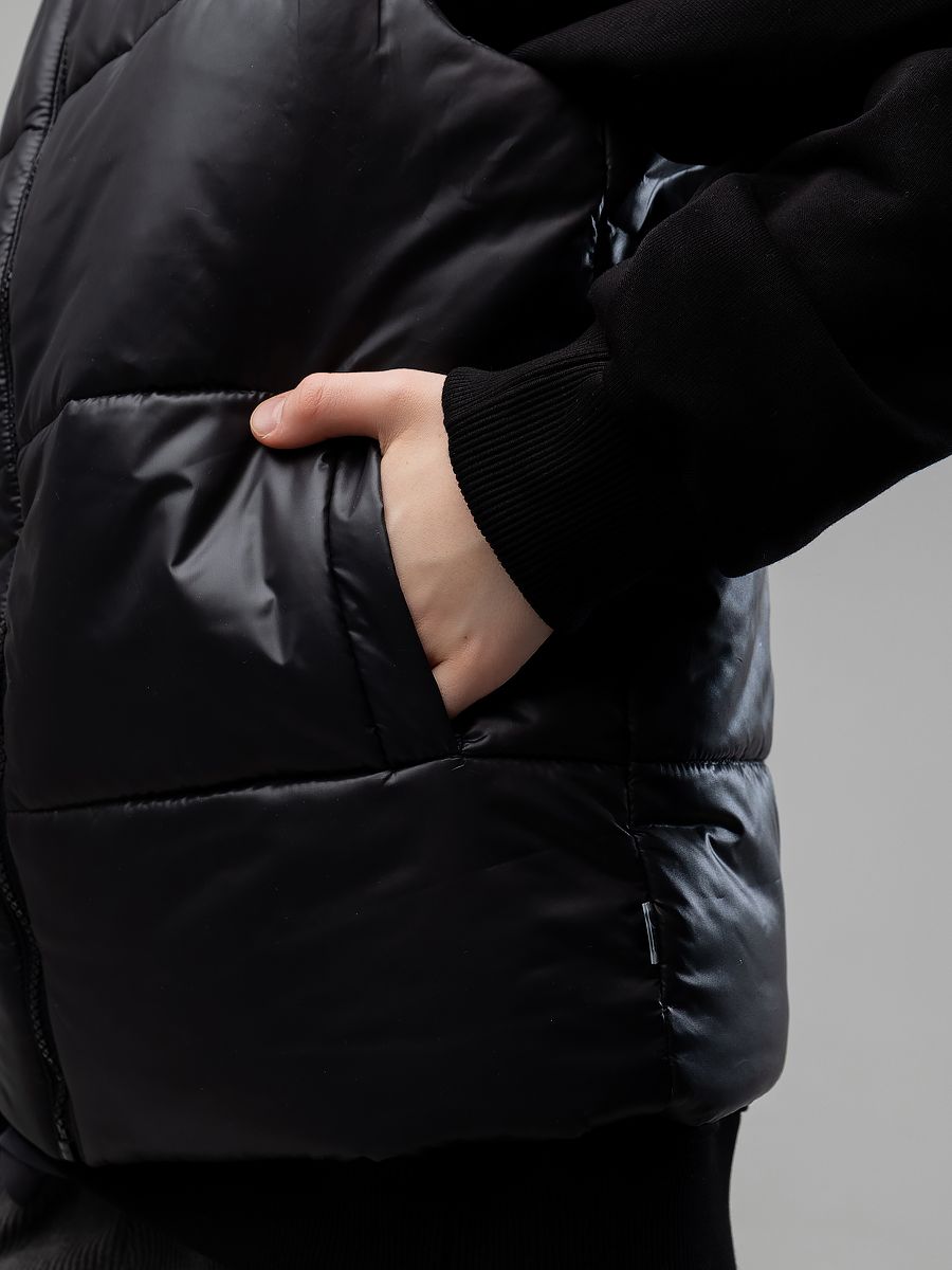 Жилет с капюшоном - фото 4