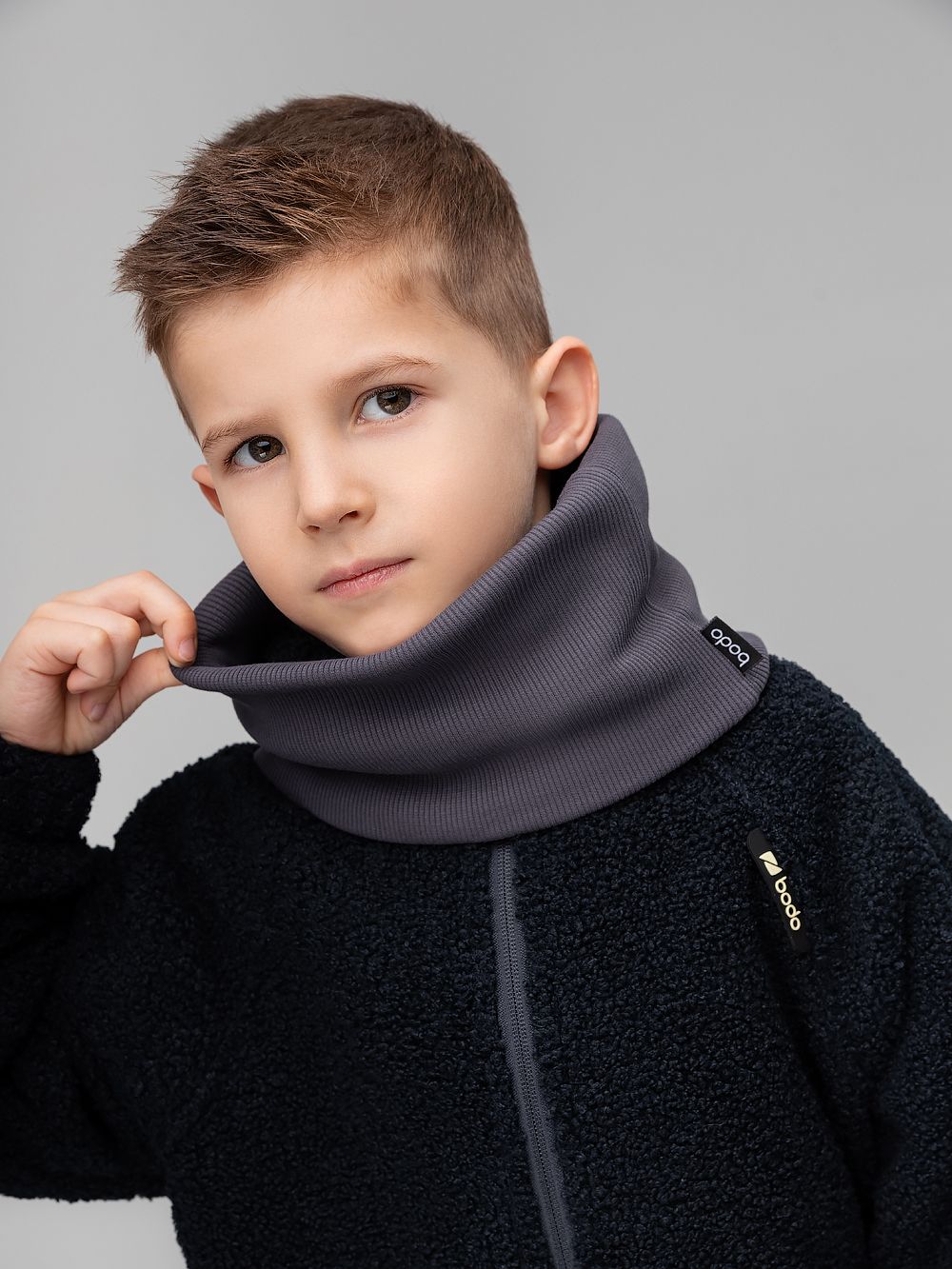 Шарф (Снуд) в рубчик - фото 4