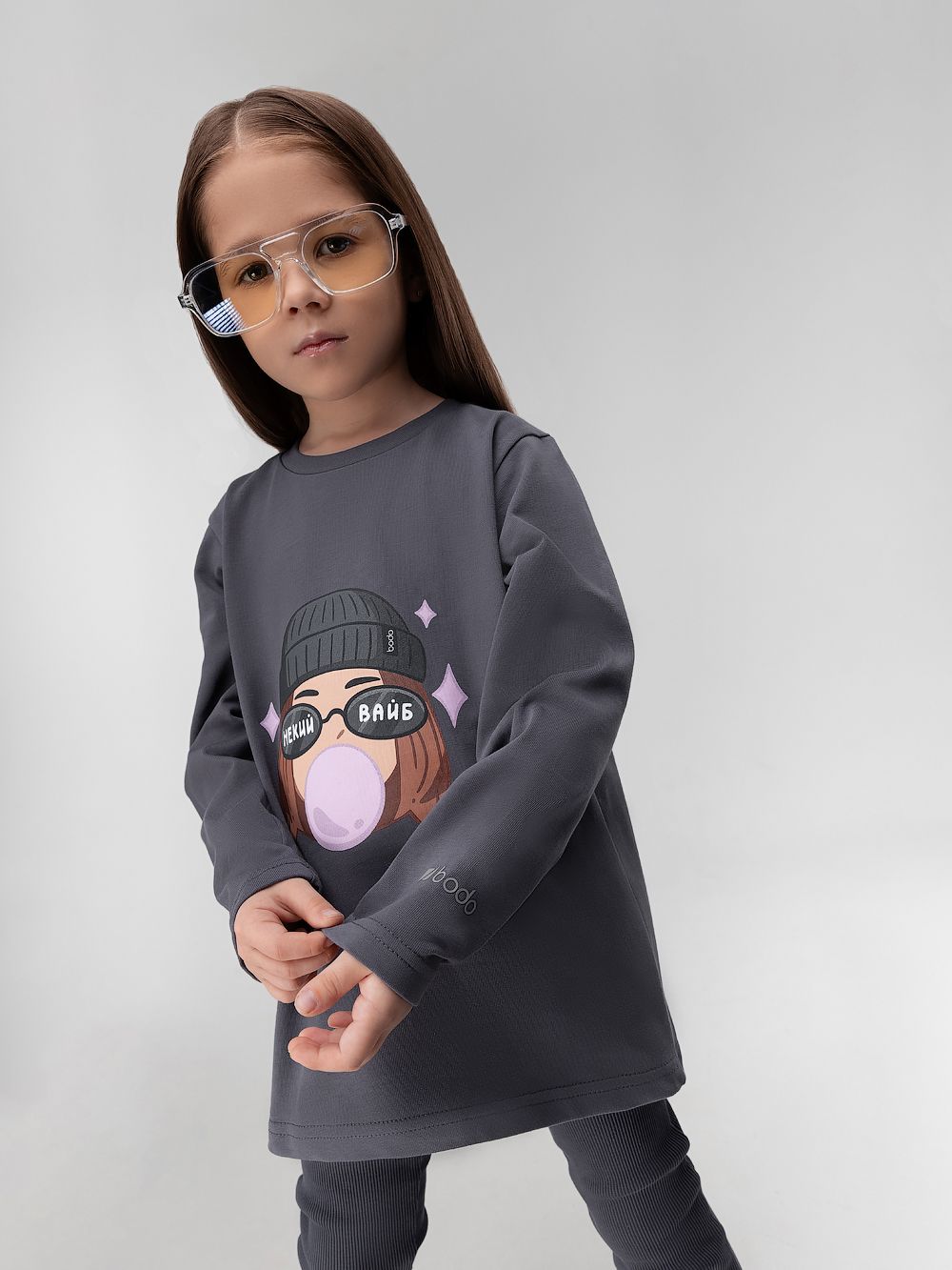 Лонгслив с принтом - фото 3