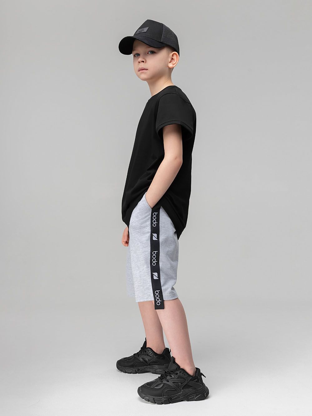 Шорты с брендированной лентой - фото 1