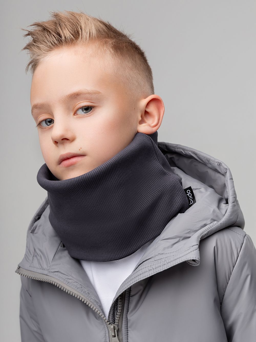 Шарф (Снуд) в рубчик - фото 3