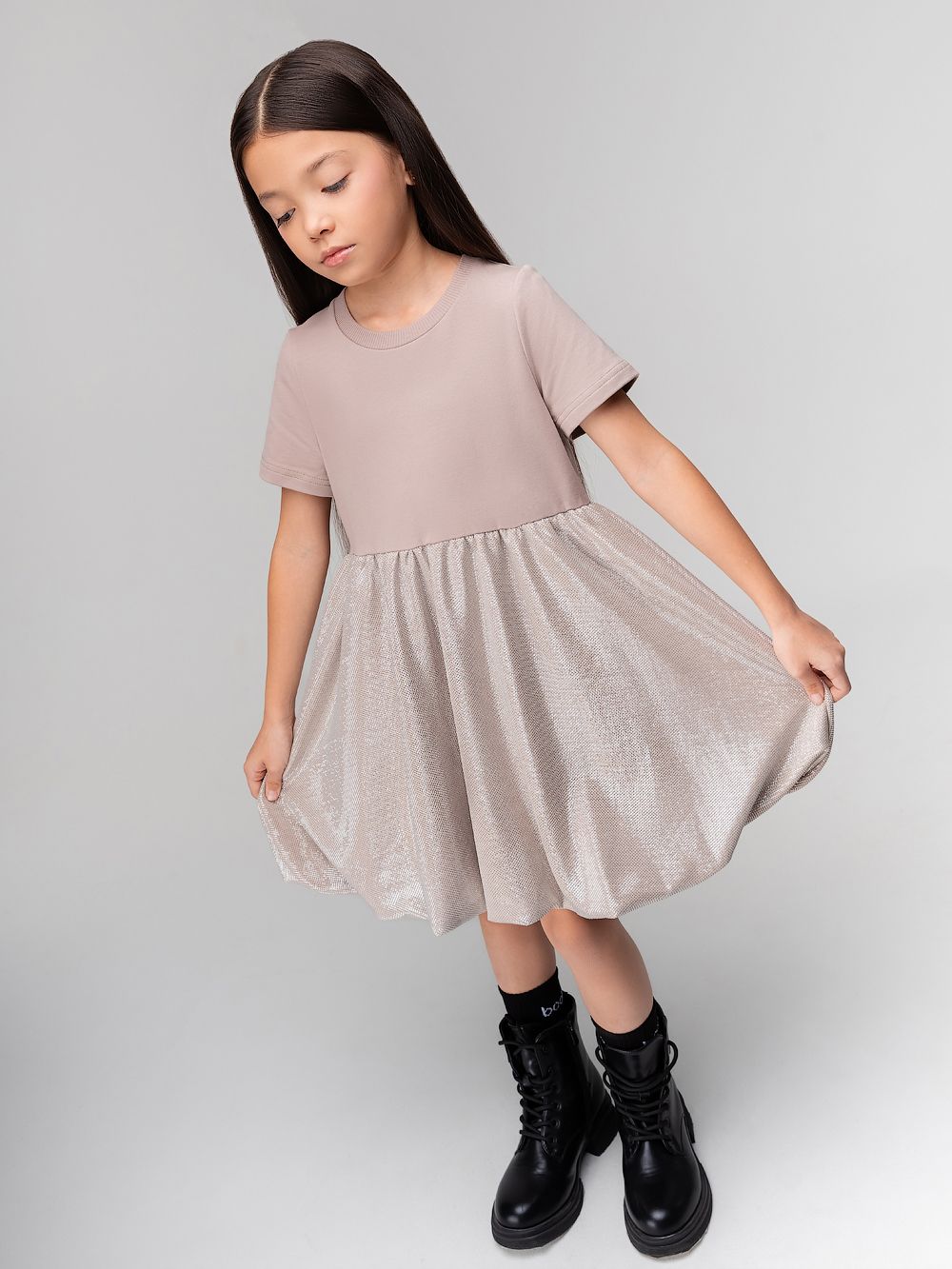 Платье - баллон с люрексом - фото 2