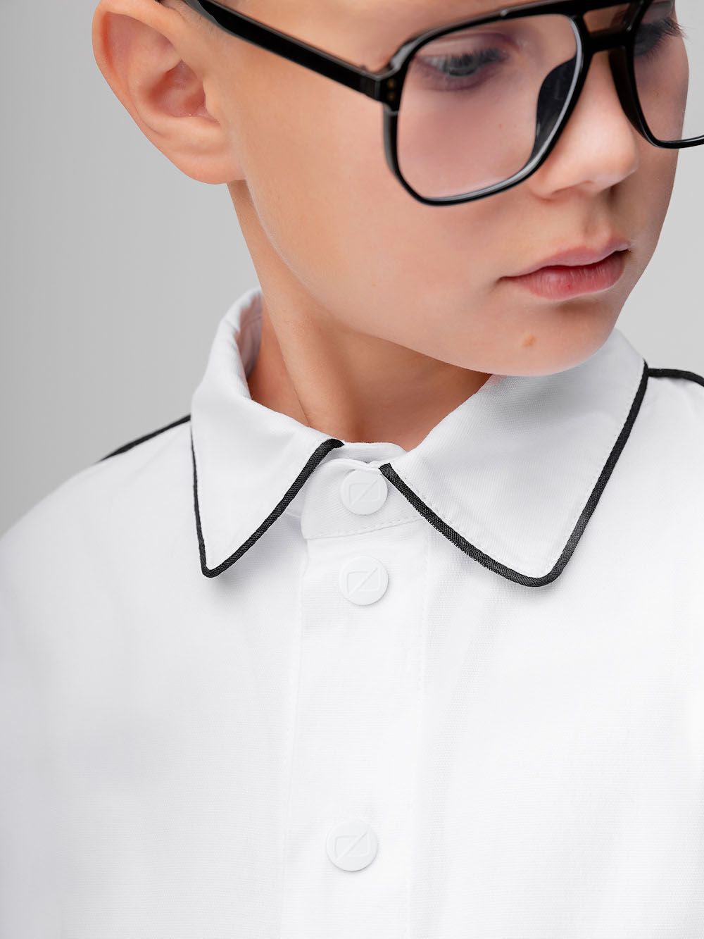 Рубашка с атласным кантом - фото 4