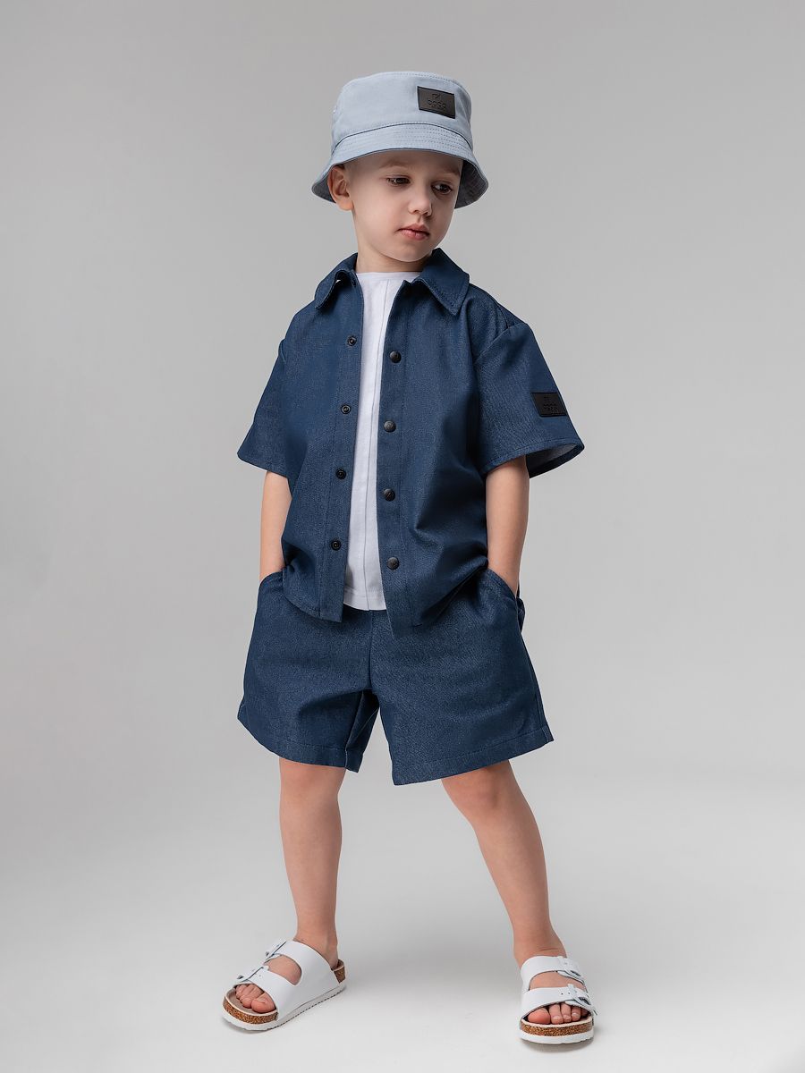 Костюм джинсовый с шортами - фото 3