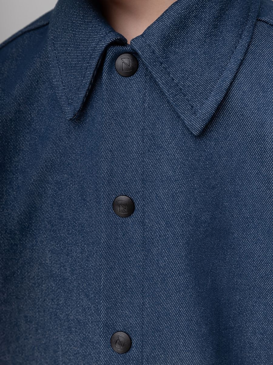 Костюм джинсовый с шортами - фото 9