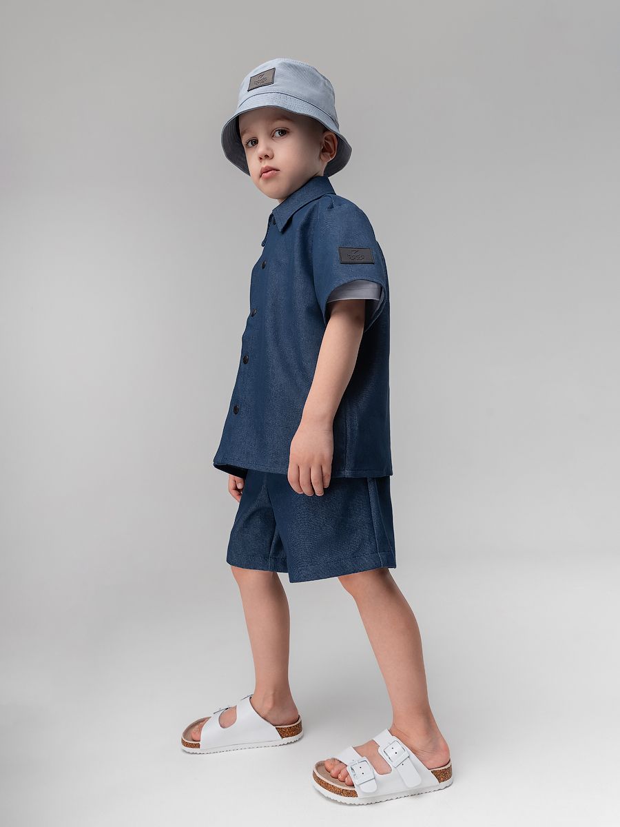 Костюм джинсовый с шортами - фото 10