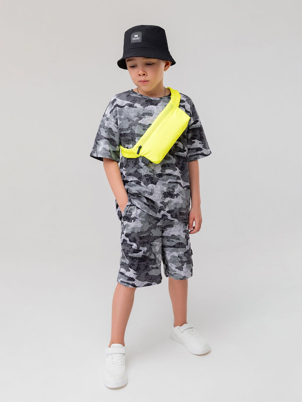 Костюм свободный с шортами - фото 3