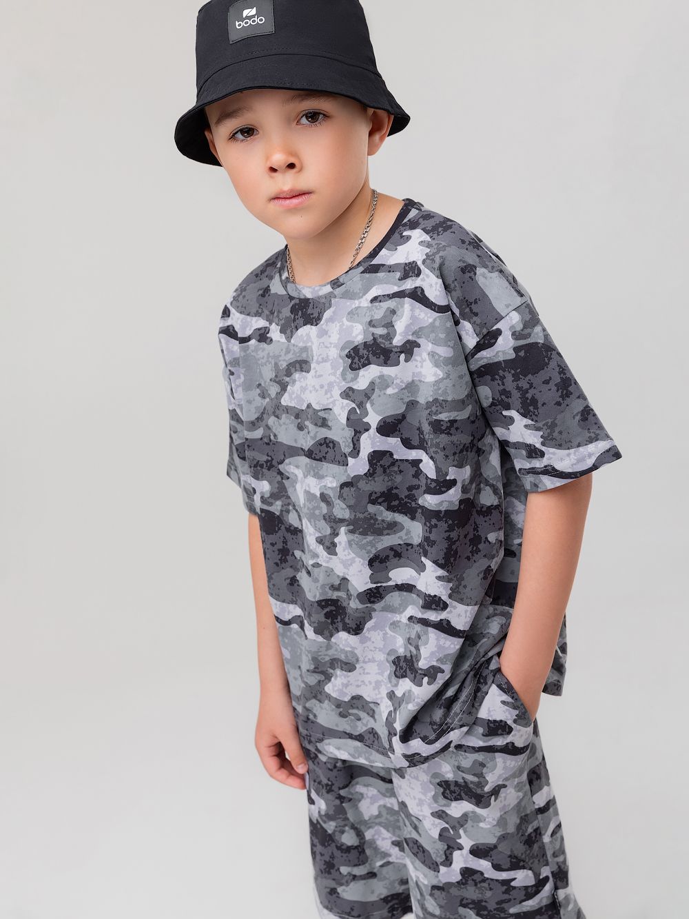 Костюм свободный с шортами - фото 4