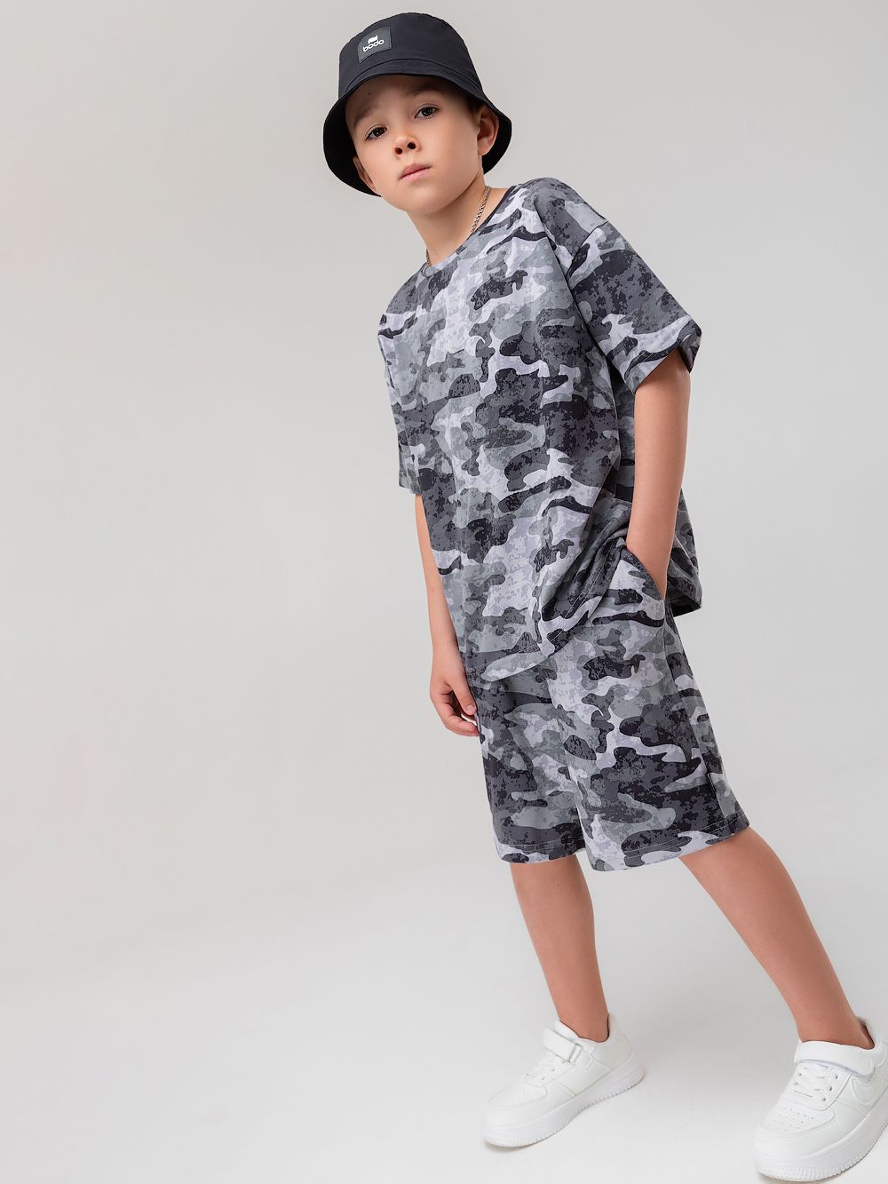 Костюм свободный с шортами - фото 5