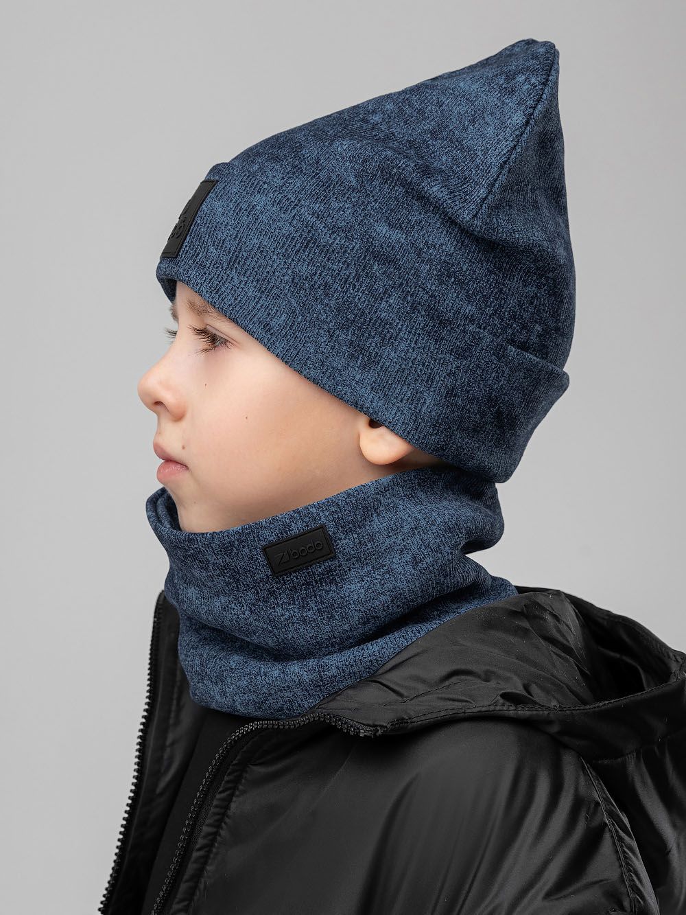 Комплект (шапка, снуд) с ПВХ нашивкой - фото 4