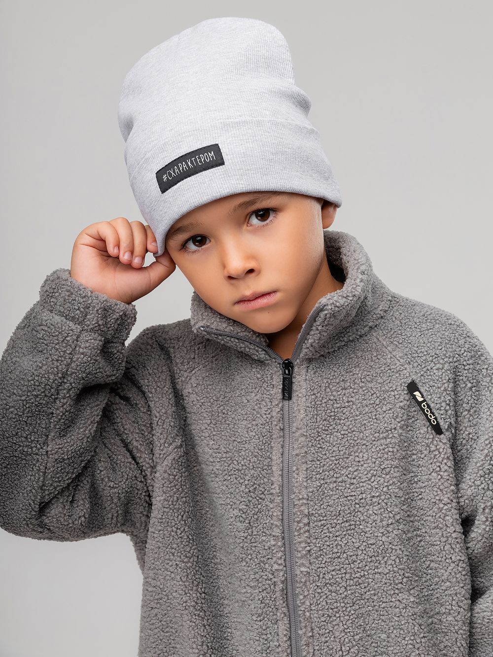 Шапка в рубчик 