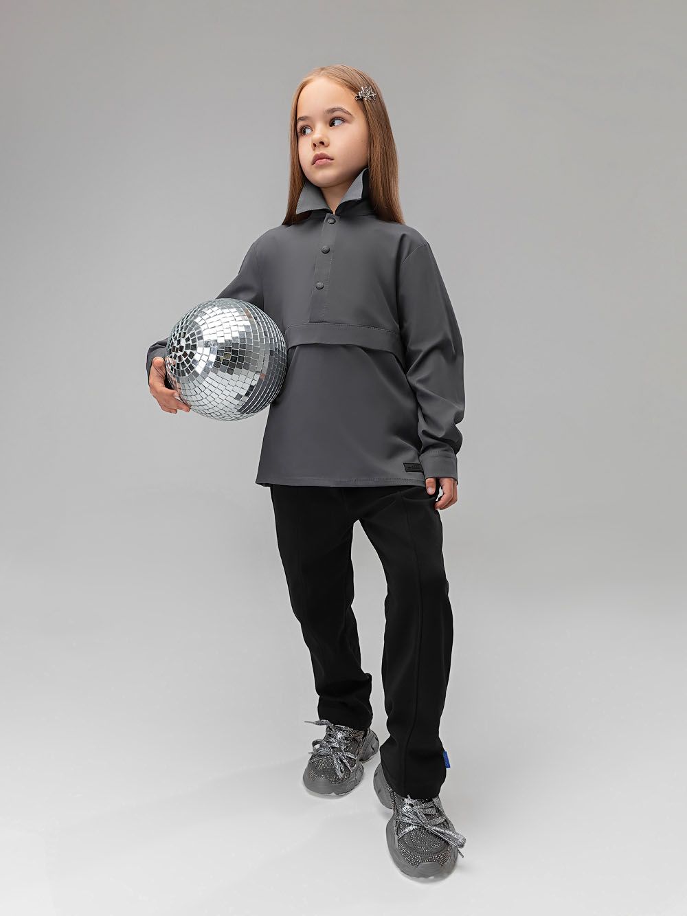 Рубашка - анорак на кнопках - фото 10